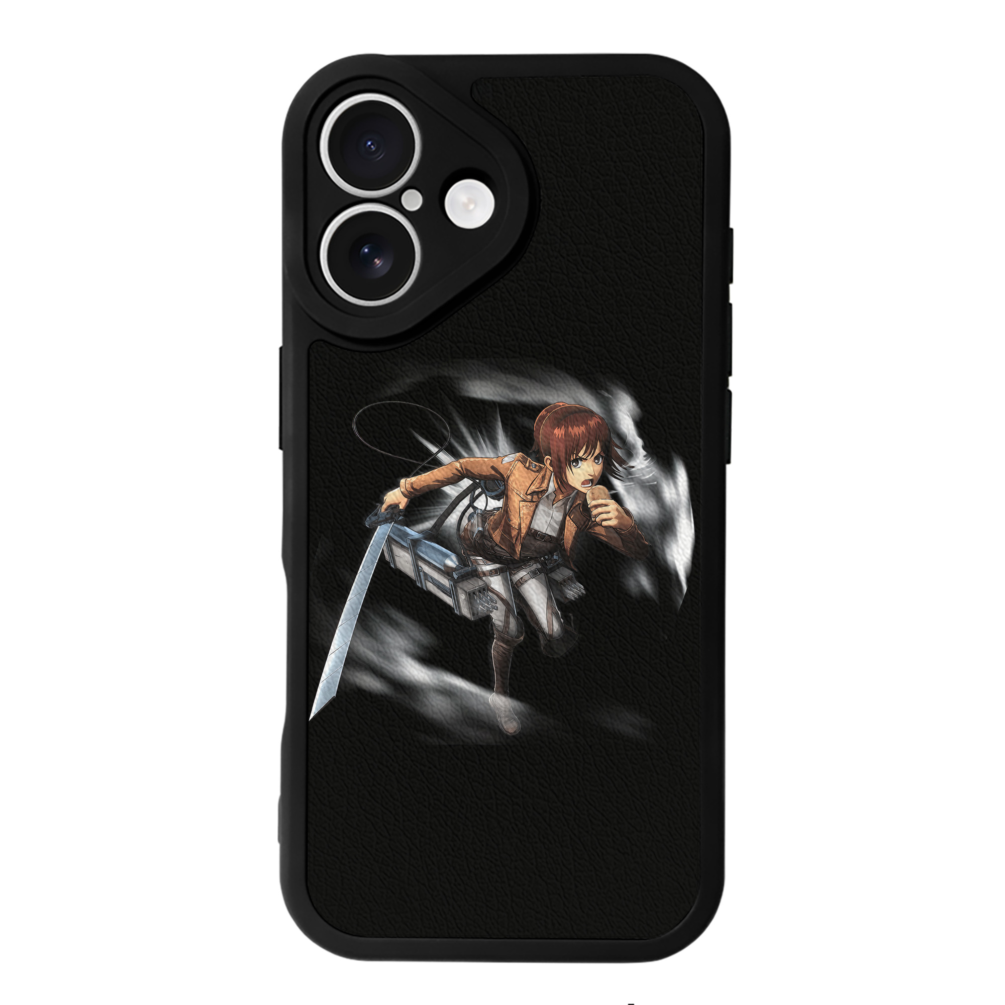 （画像用） 進撃の巨人 サシャ·ブラウス Attack on Titan Sasha Blaus 【iPhone 16シリーズ対応】シリコンスマホケース（レザー調） 材質：シリコン